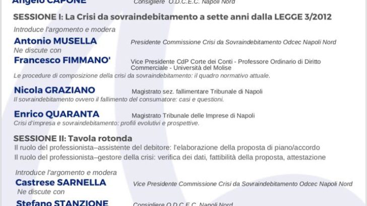 Convegno sovraindebitamento.