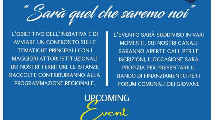 Venerdì 6 dicembre inizieranno gli Stati Generali delle Politiche Giovanili